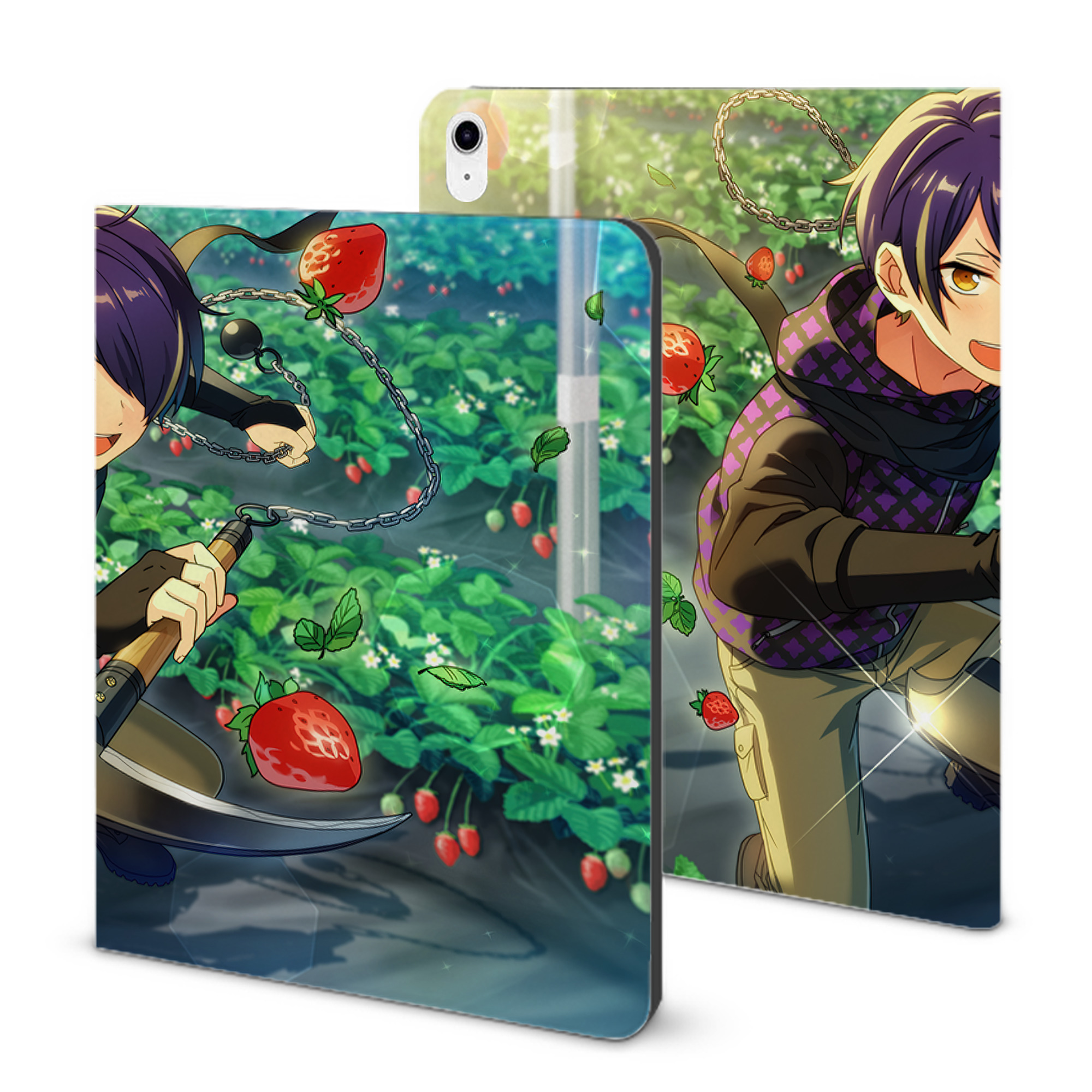（画像用） あんさんぶるスターズ! Ensemble Stars IPad ケース ブック型 PUレザー TPU 耐衝撃 軽量 薄型 ペン収納なし 全面保護 IPad 各モデル対応